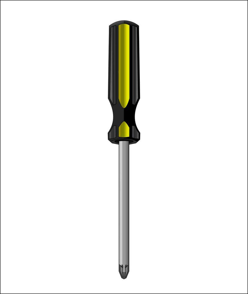 SCREWDRIVER ISOLATED VECTOR ARTWORK