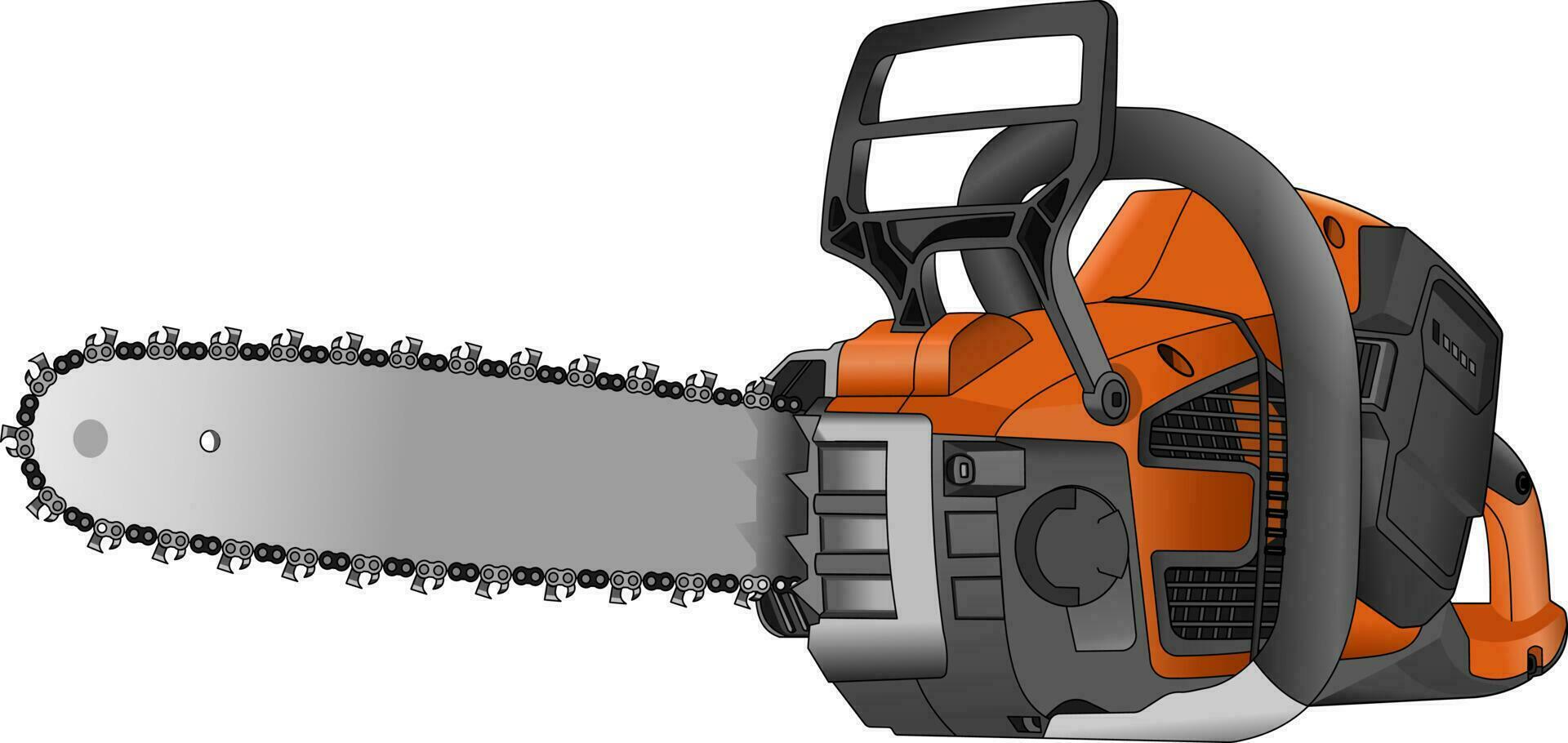 CHAINSAW ISOLATOR VECTOR  ARTWORK