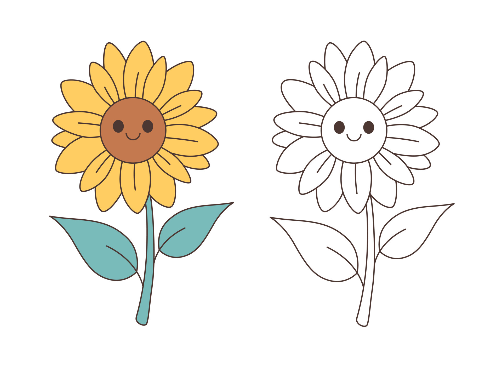 Printable Sunflower Outline Printable Free Templates Printable Sunflower Outline Printable Free Templates
