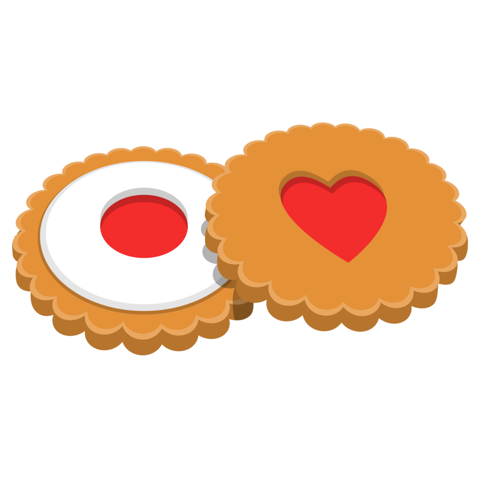 Thumbprint Cookies PNG Illustration