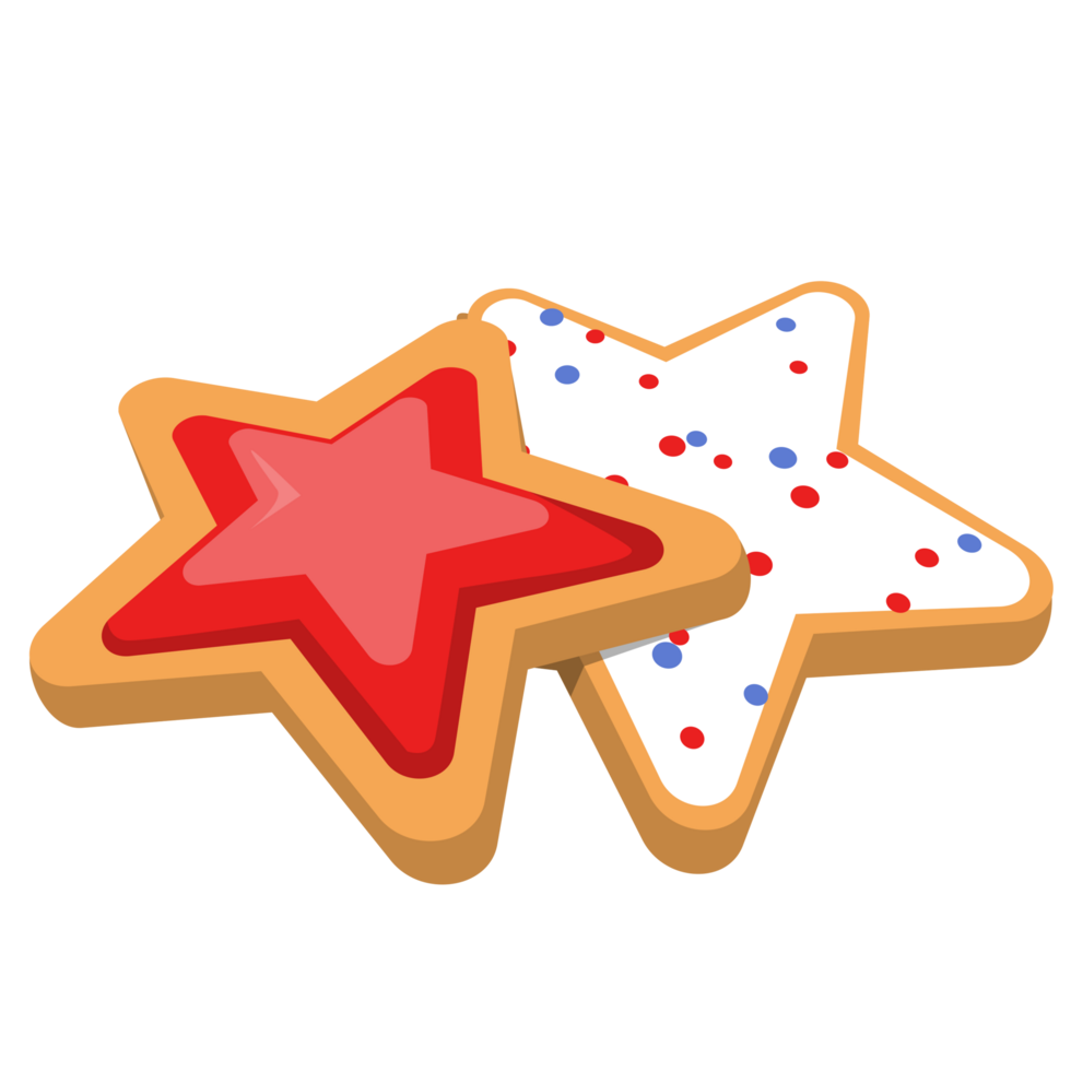 Stars Cookies PNG Illustration