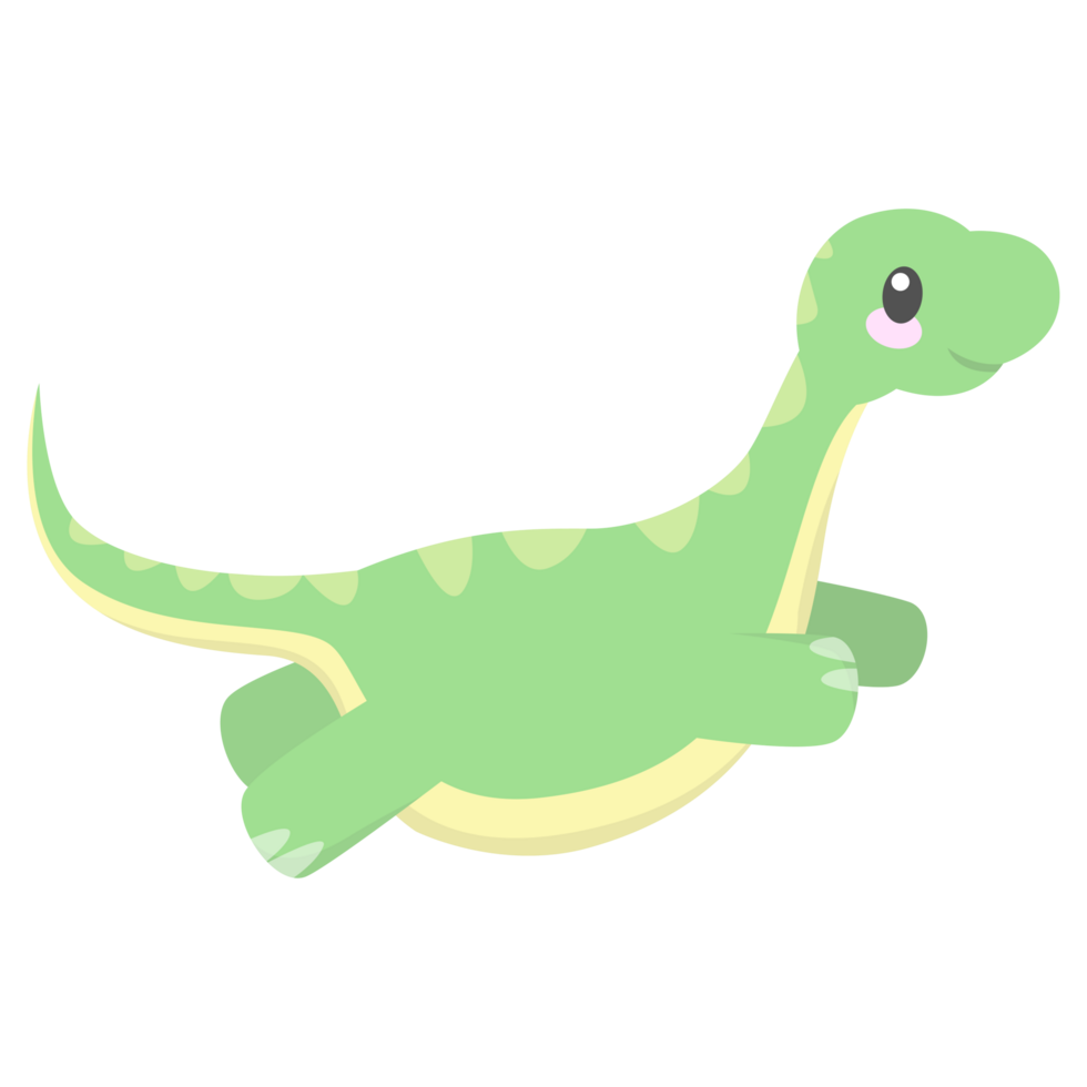 Brontosaurus Jump PNG Illustrations