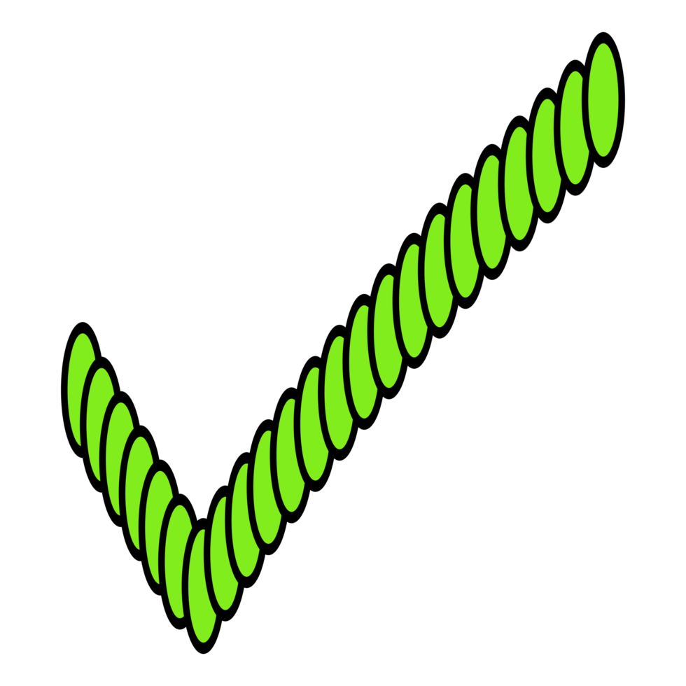 Check mark in green color 23271315 PNG