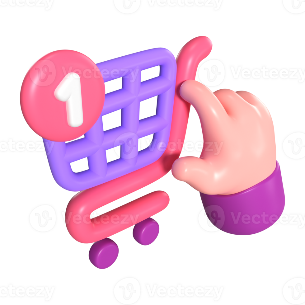 Add to Cart 3D Illustration Icon png