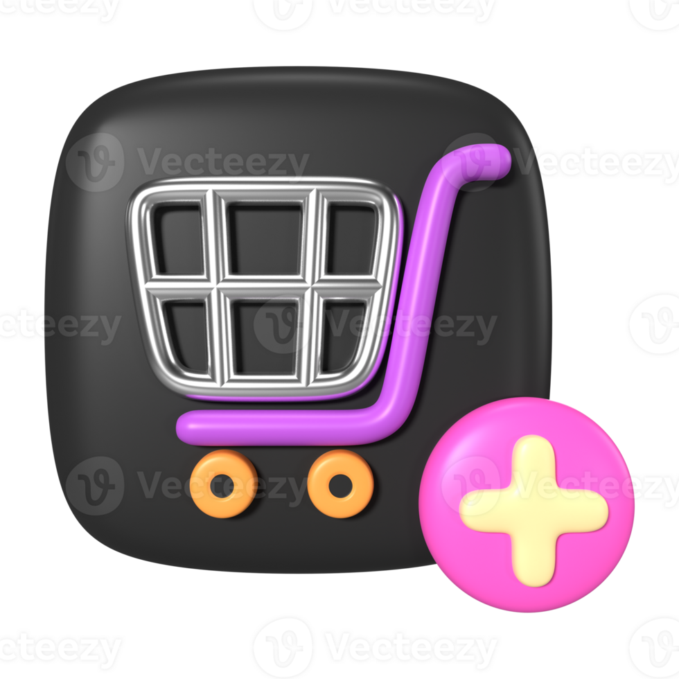 Add to Cart 3D Illustration Icon png