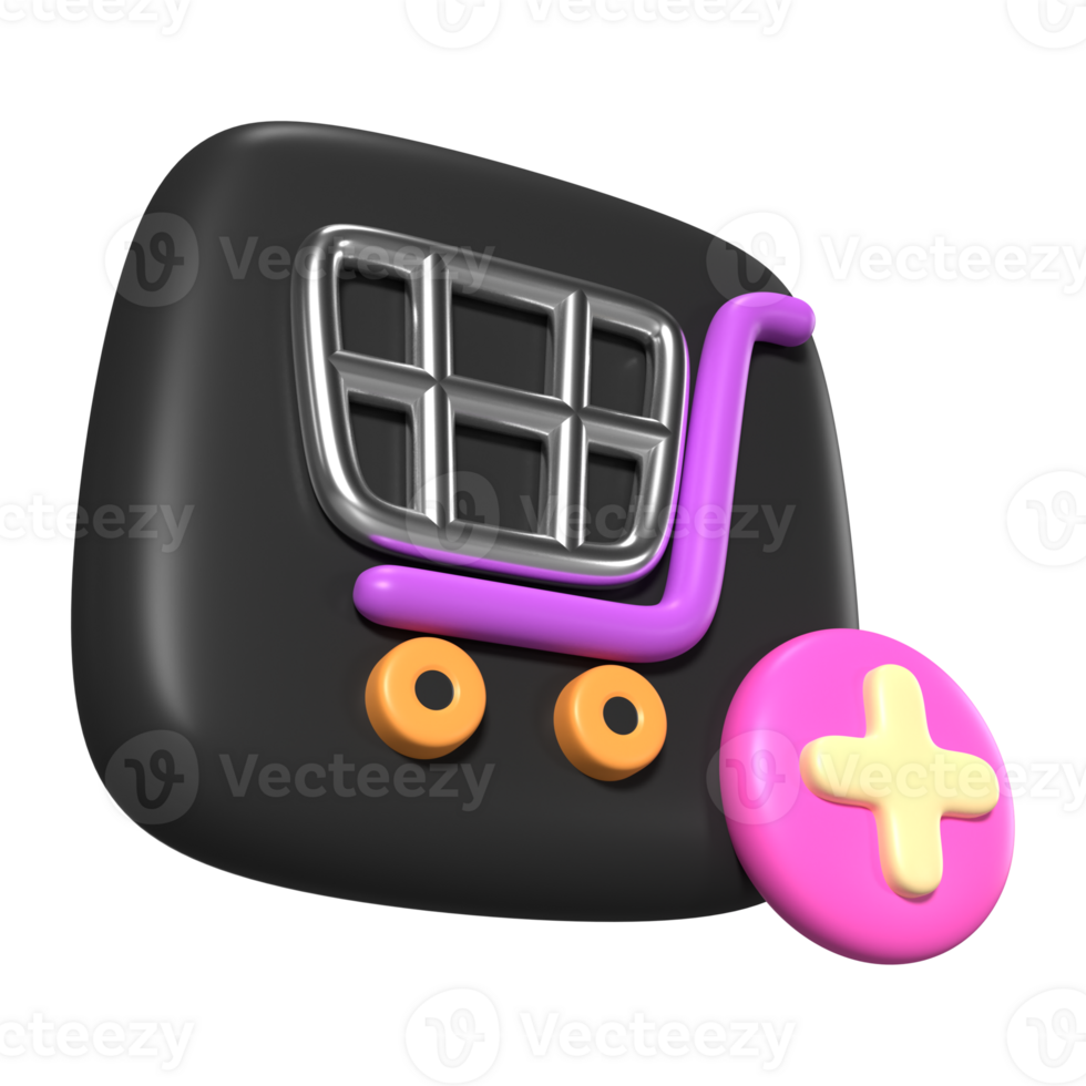 Add to Cart 3D Illustration Icon png