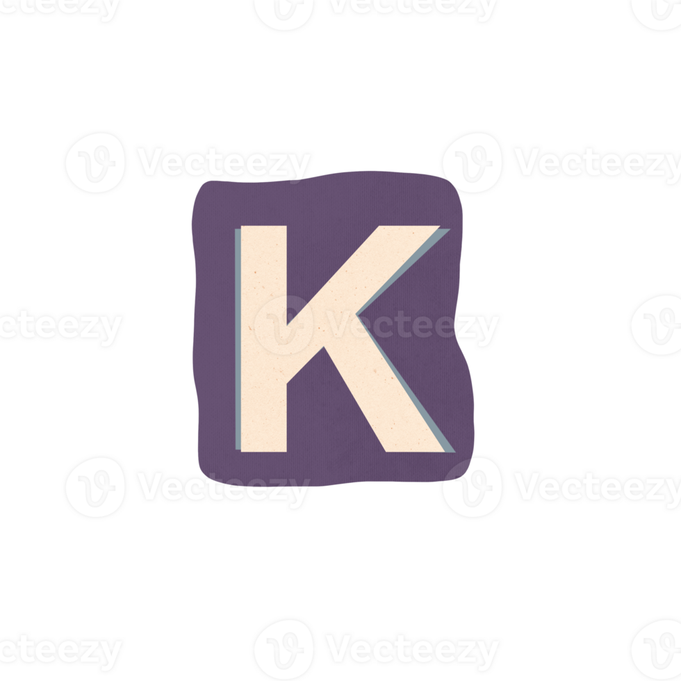 Cutout Letter K png