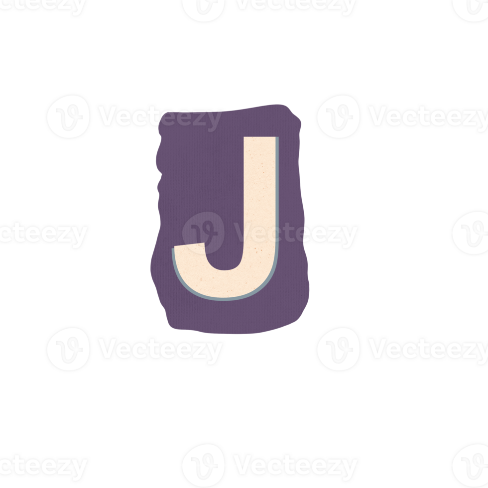 Cutout Letter J png