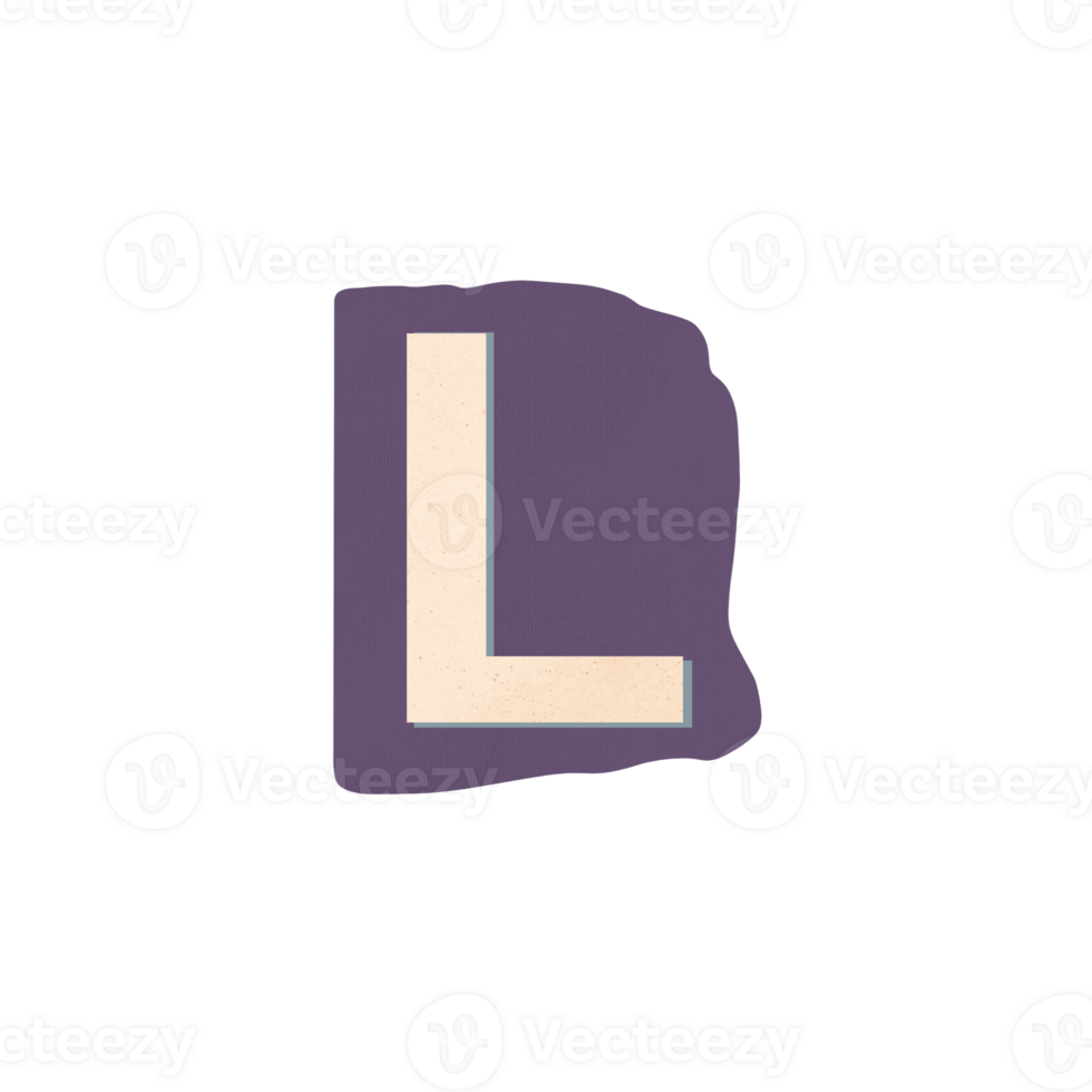 Cutout Letter L png