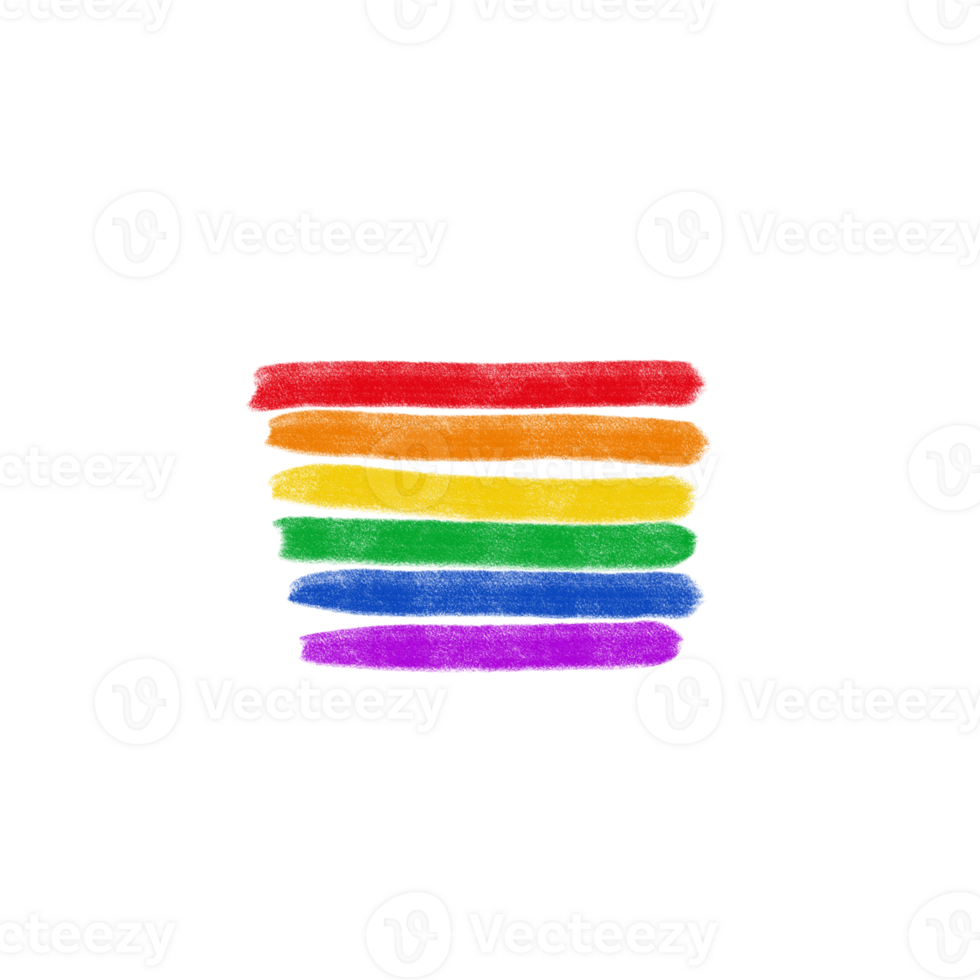 Rainbow Brush Stroke png