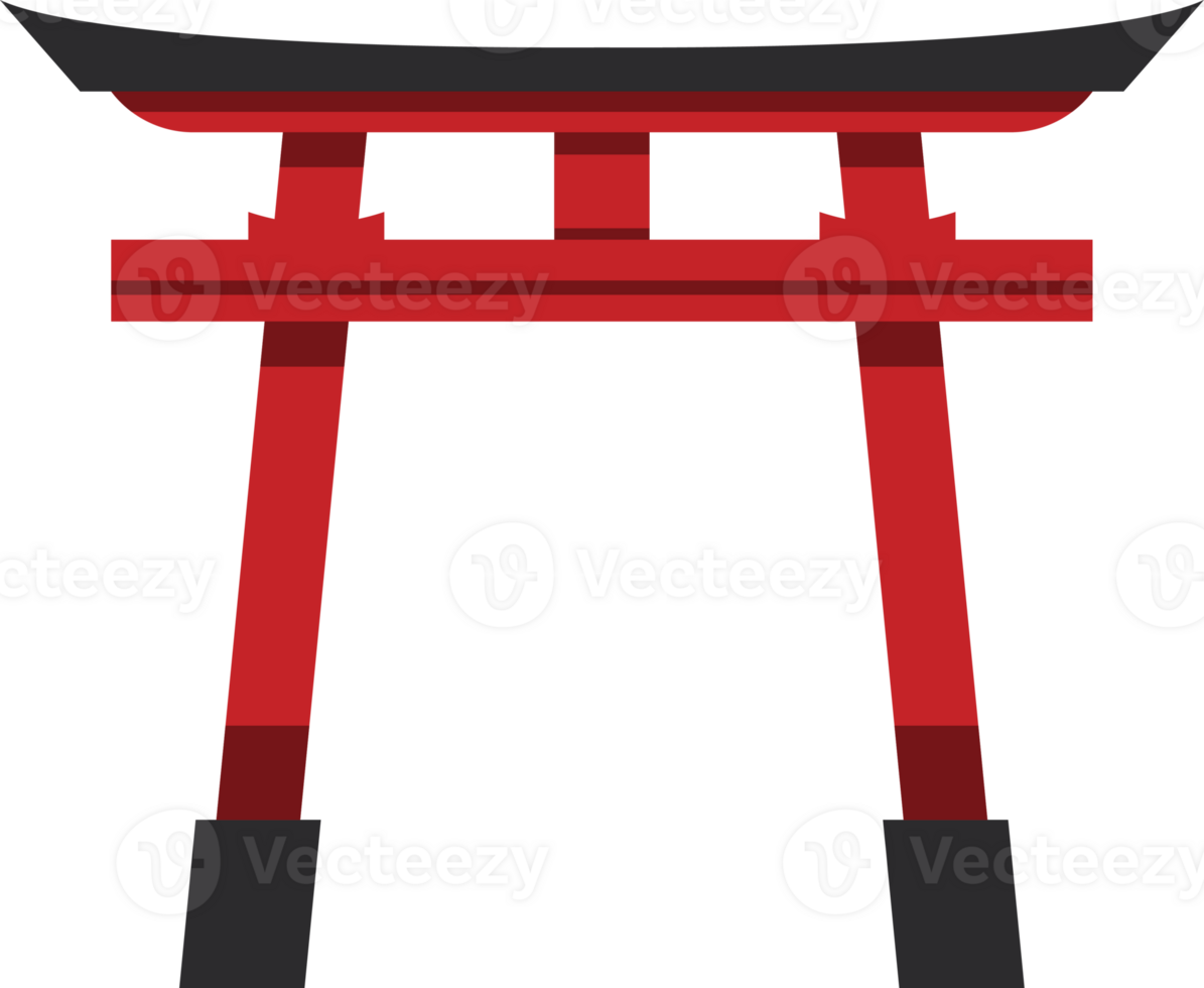 torii vermelho cor png