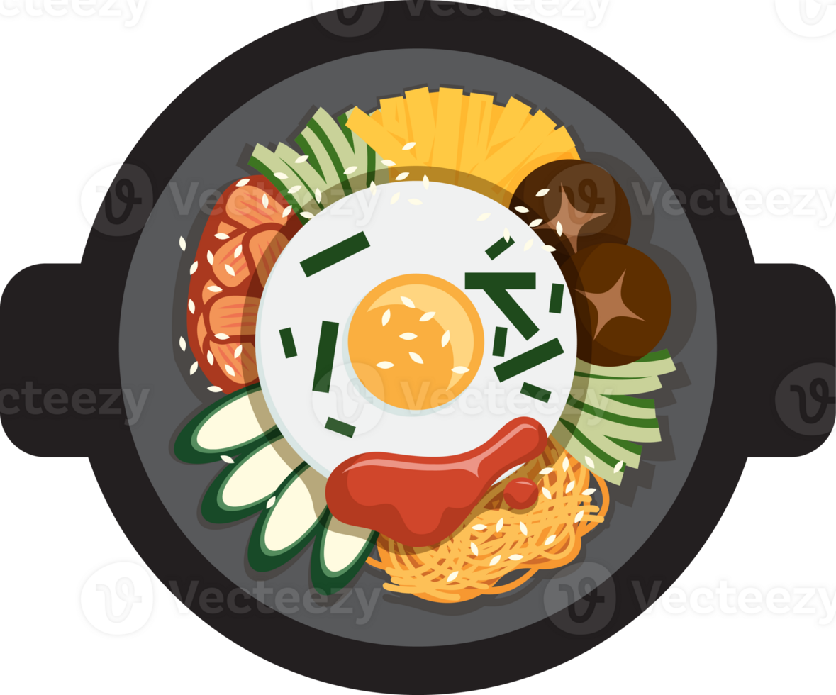 Bibimbap Korea Food png