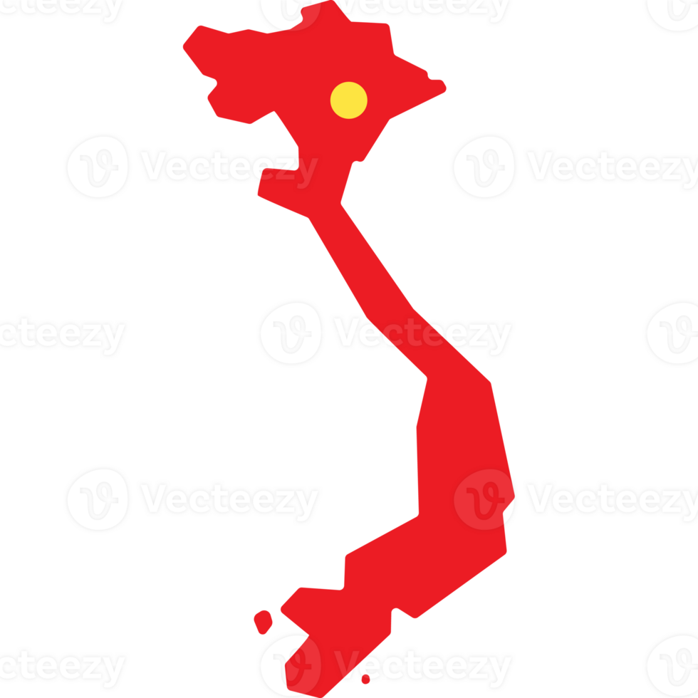 Map Vietnam clipart PNG