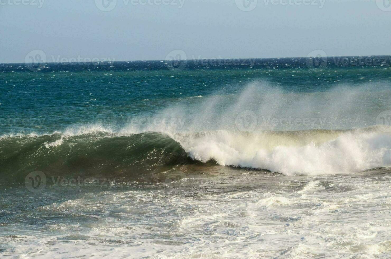 Sea with waves photo