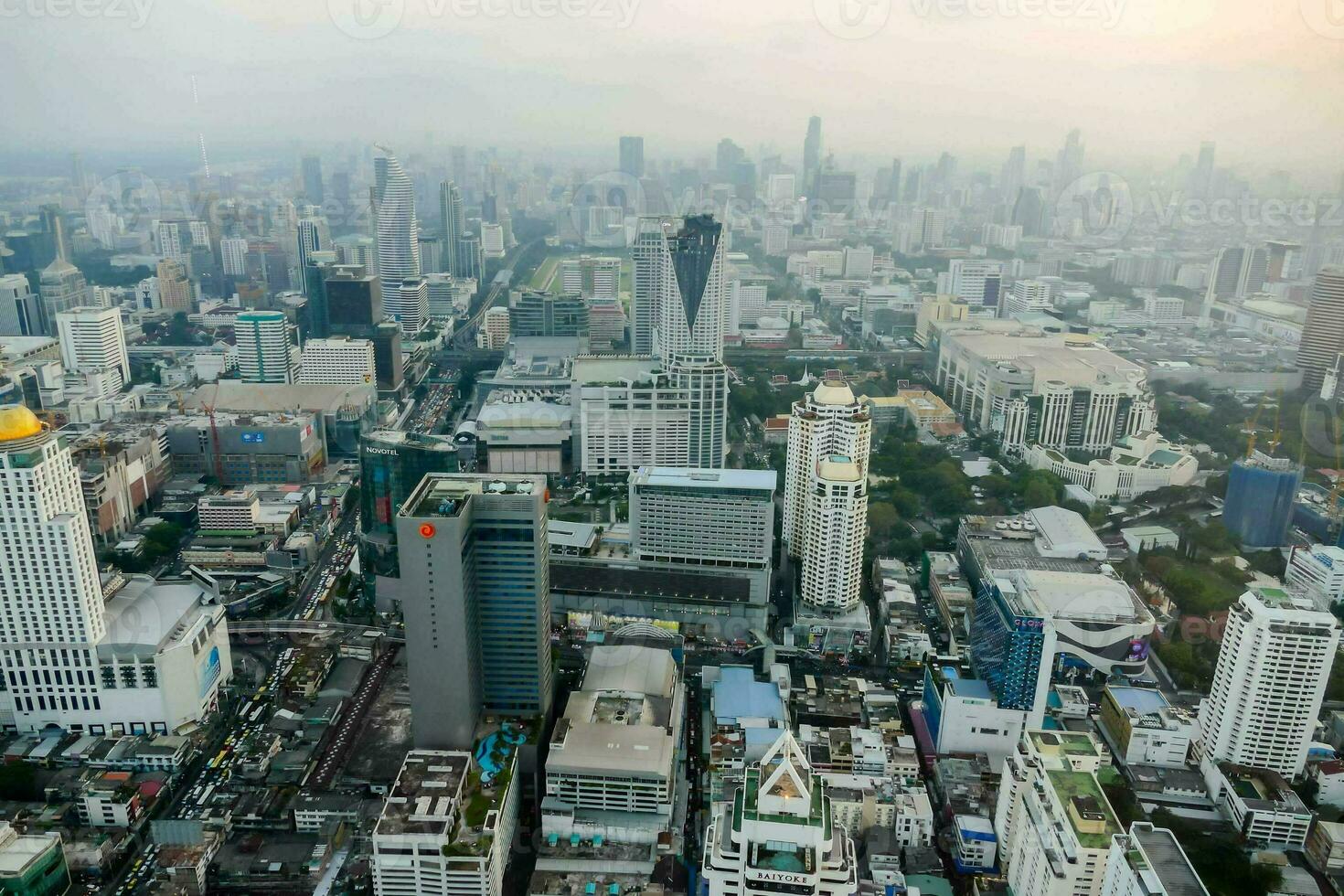 vista aérea de la ciudad foto