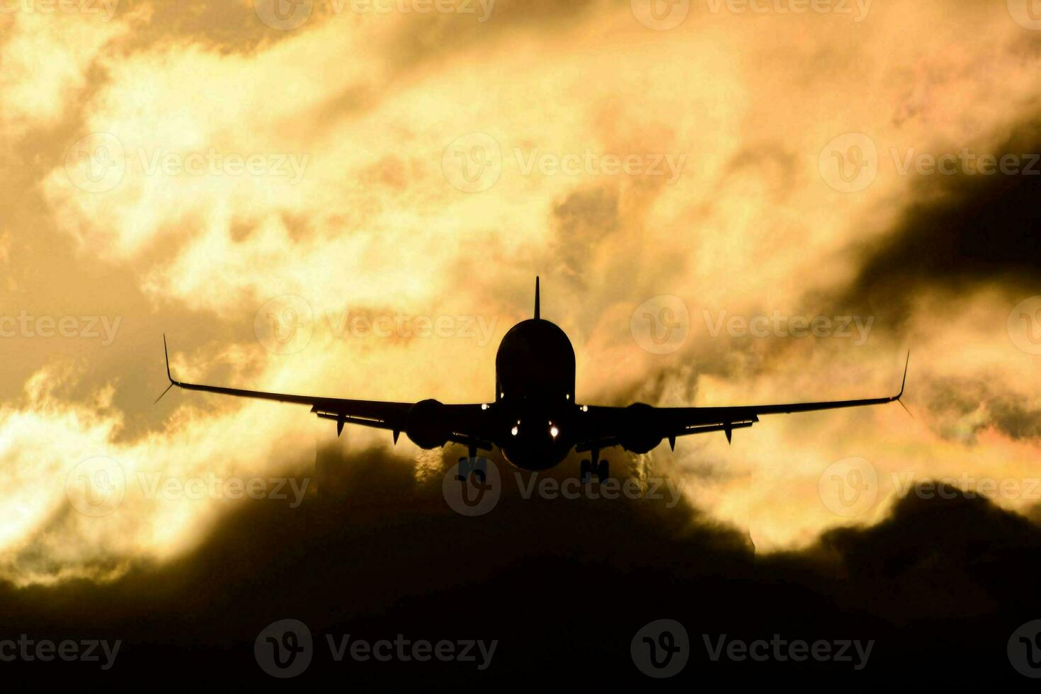 An airplane flying photo