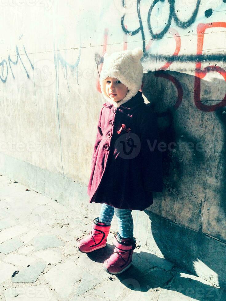 Child outdoor portrait photo