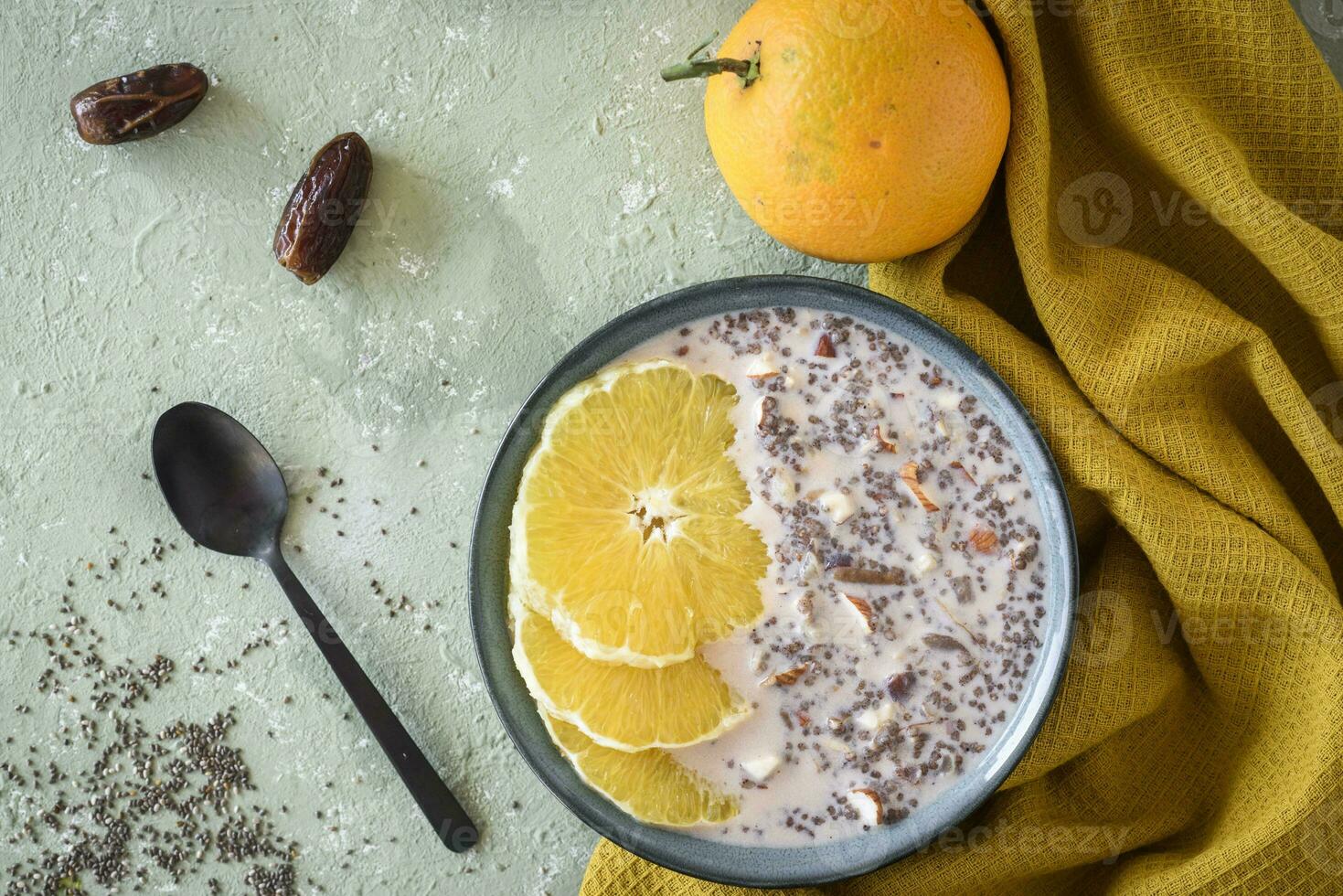 chia semillas y avena foto