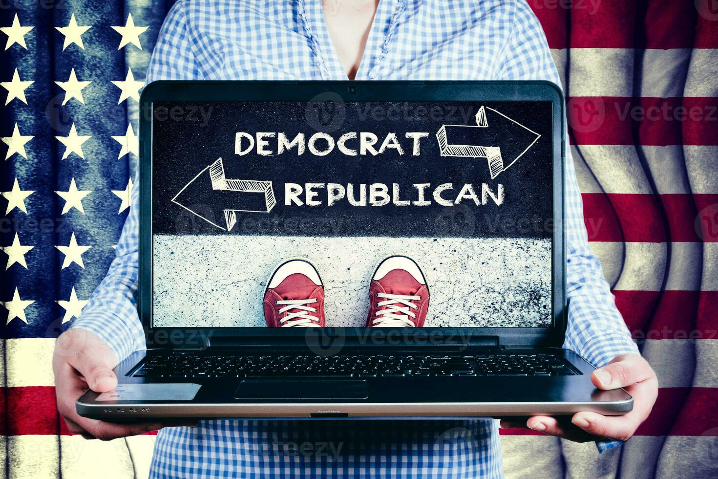 Laptop American plan photo