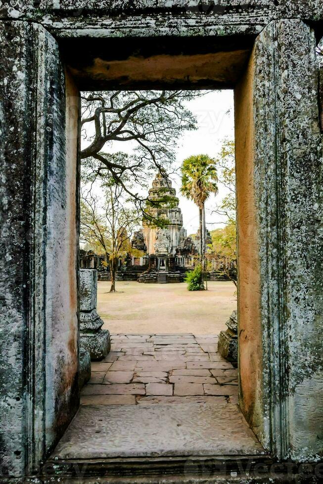 Ancient temple in Thailand photo