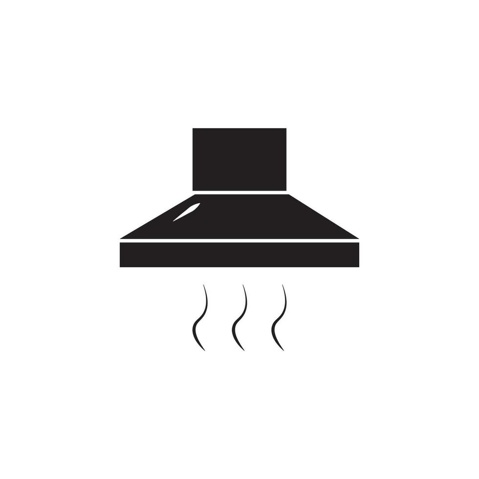 Kitchen hood vector icon illustration