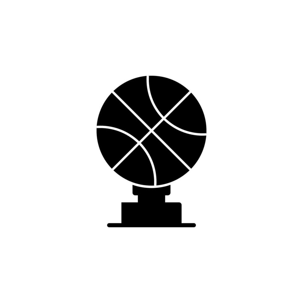 Basketball Trophy vector icon illustration