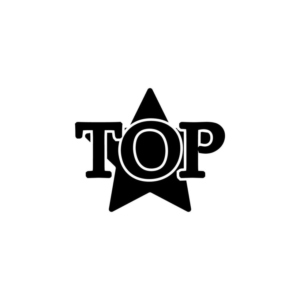 Top star vector icon illustration