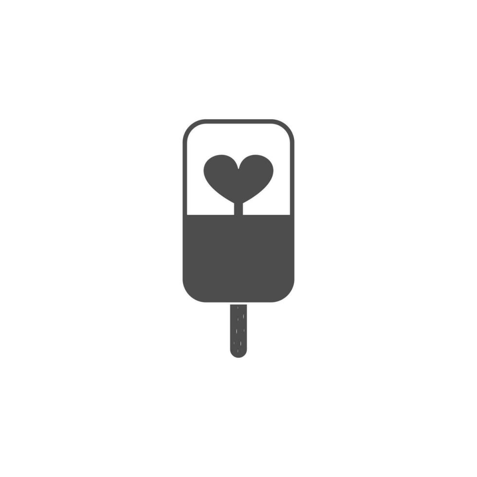 Ilustración de icono de vector de helado
