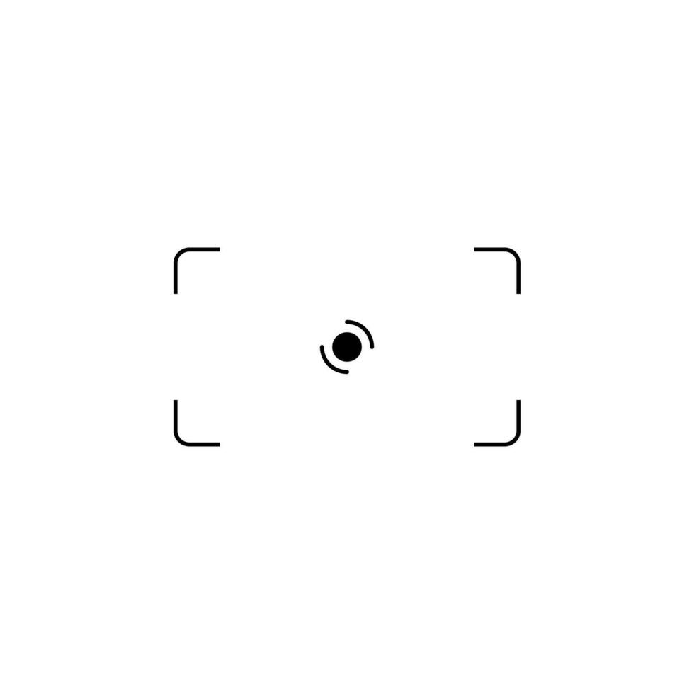 camera focus vector icon illustration