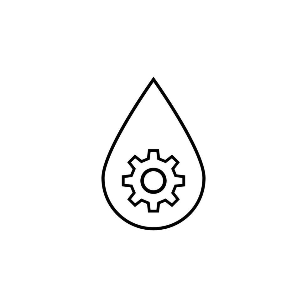 drop of nano particles vector icon illustration