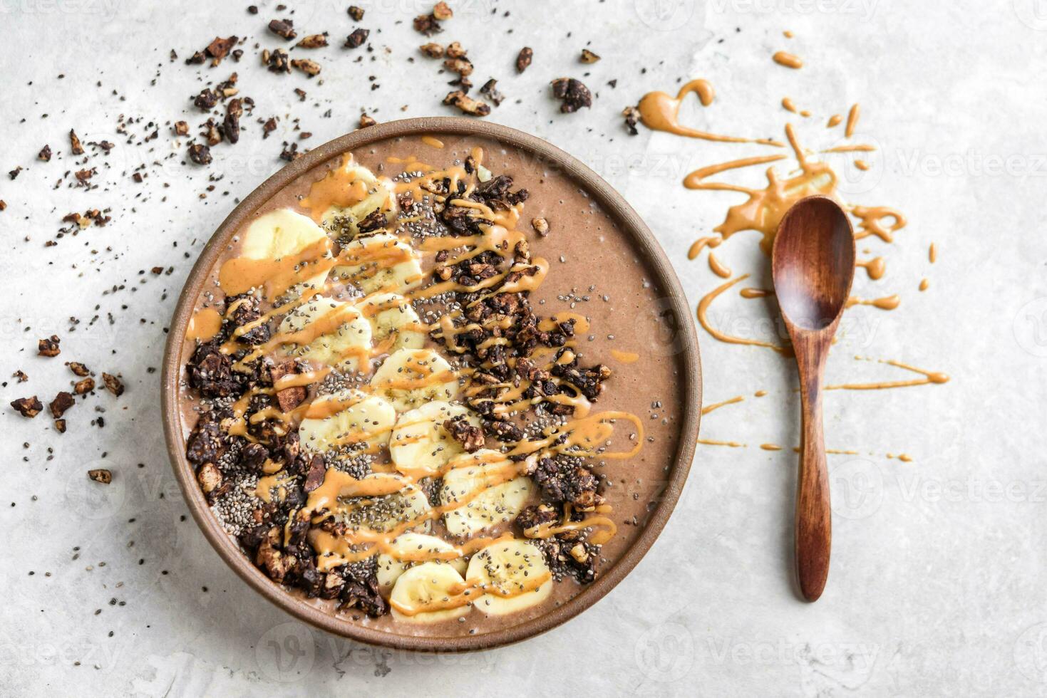 Chocolate and banana photo