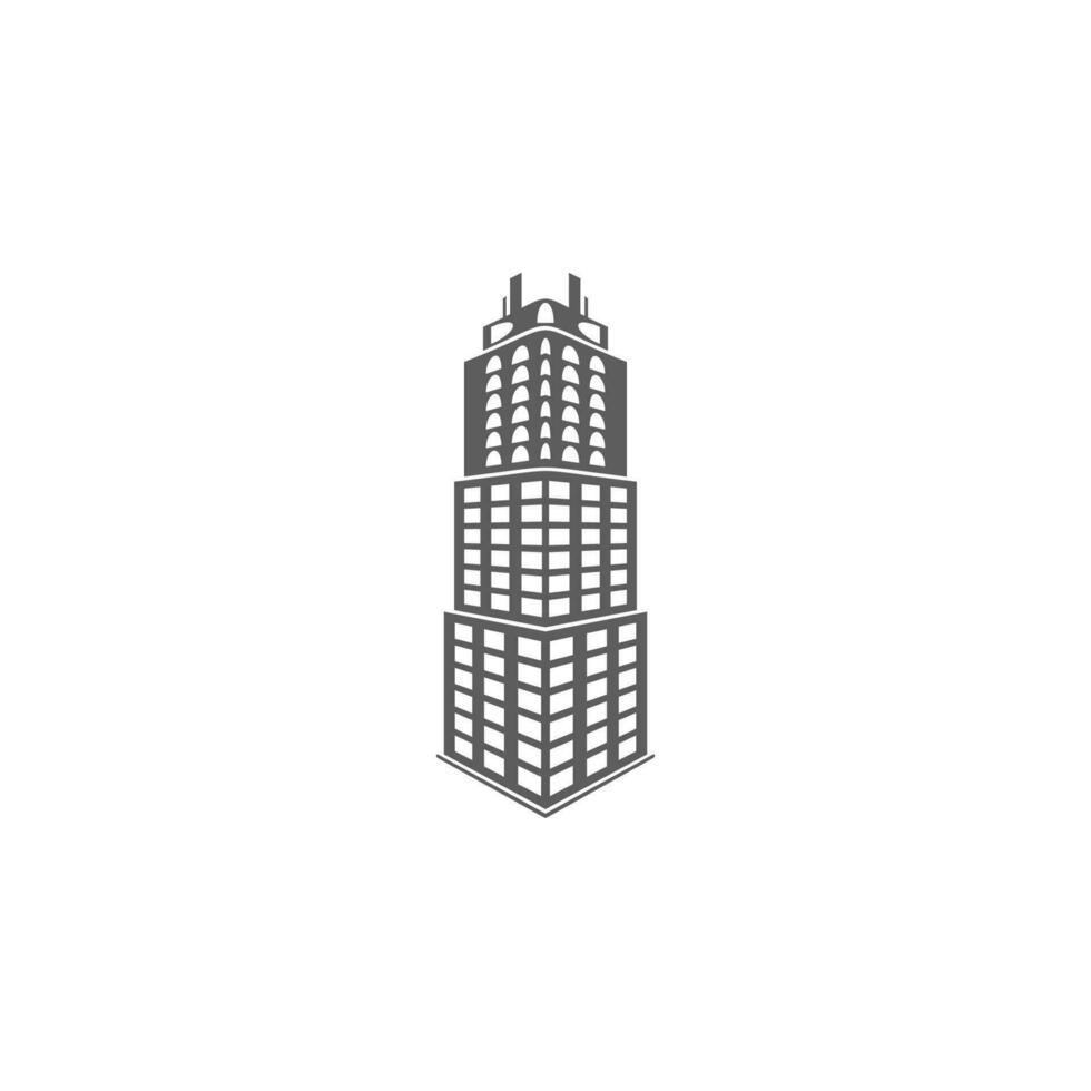 3d skyscraper vector icon illustration