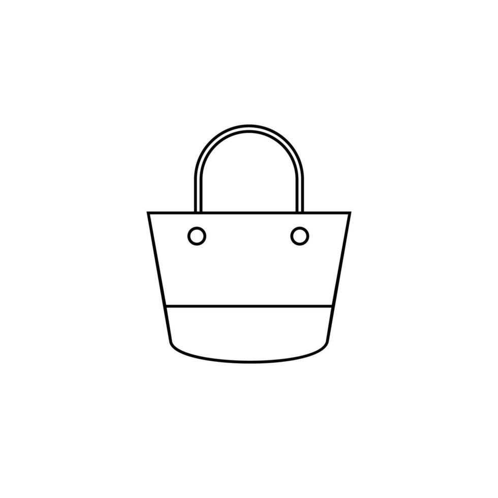 ladies handbag vector icon illustration