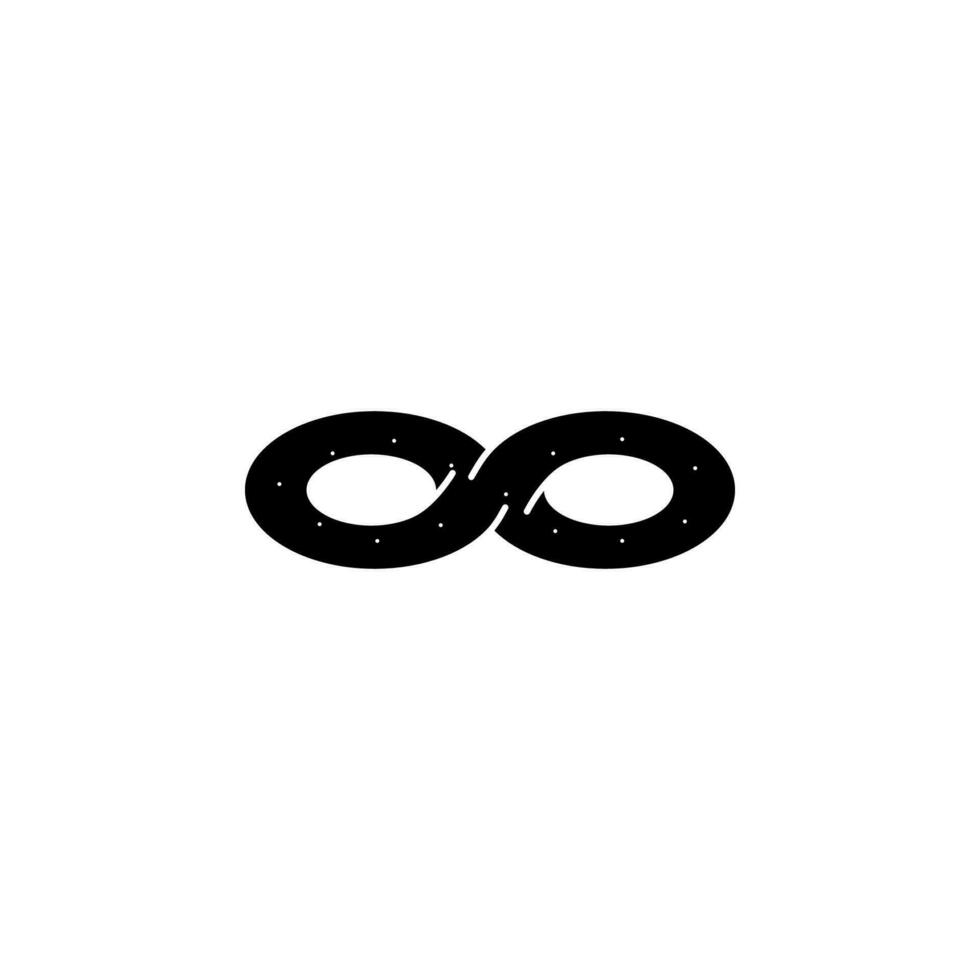 pretzel vector icon illustration