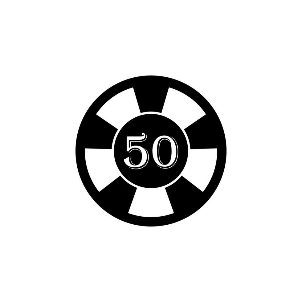 Casino roulette vector icon illustration