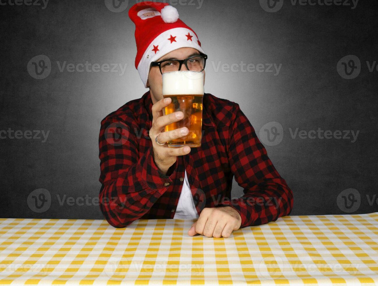 Man with the beer photo