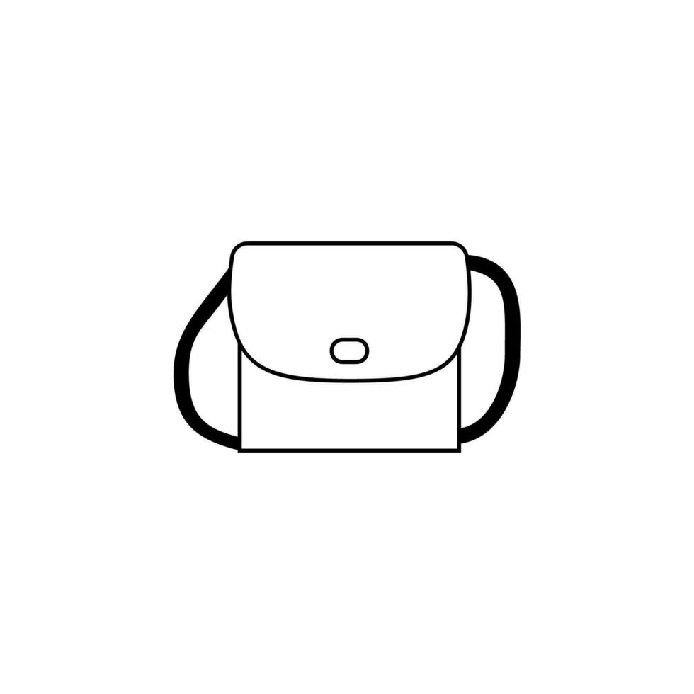 un bolso vector icono ilustración