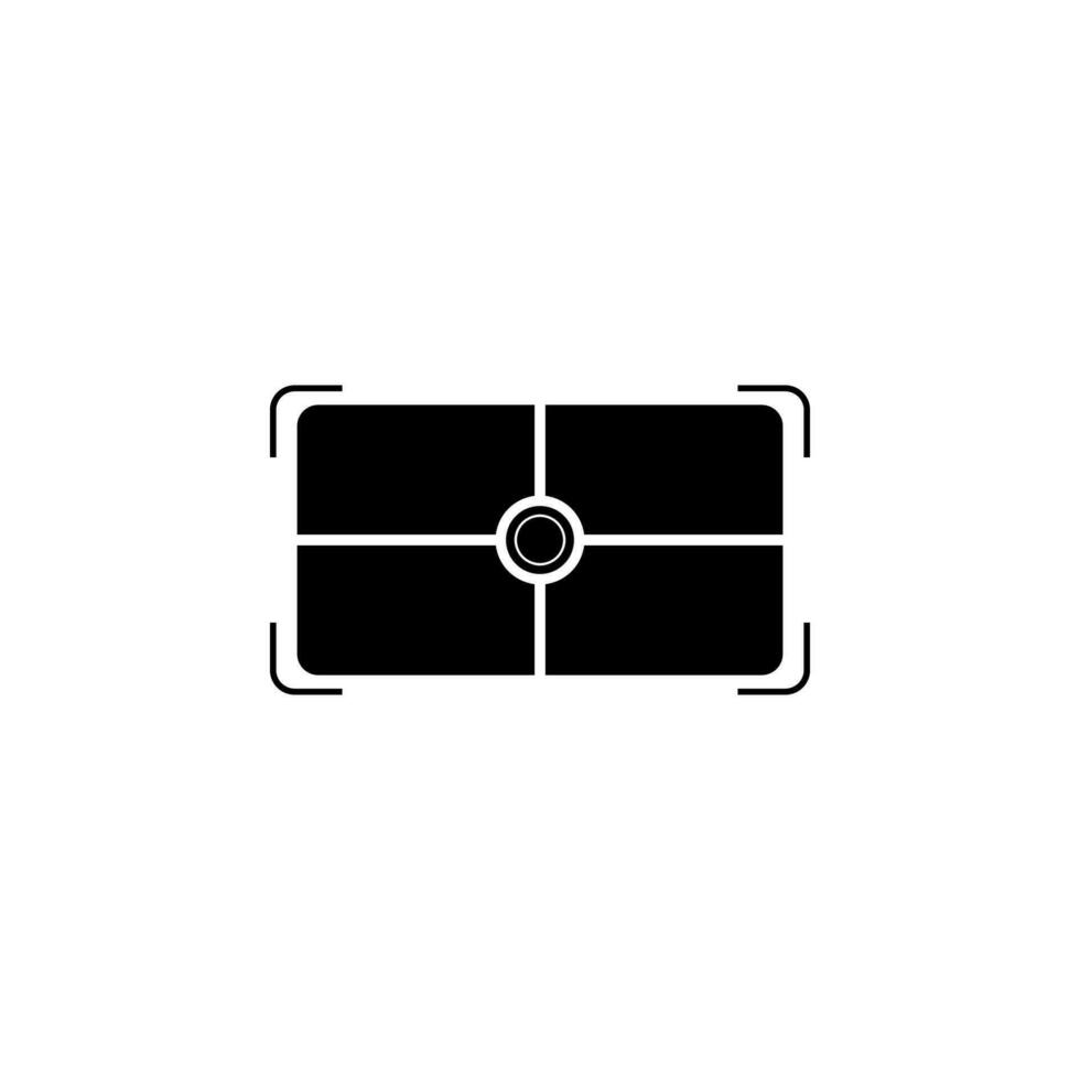 camera focus vector icon illustration