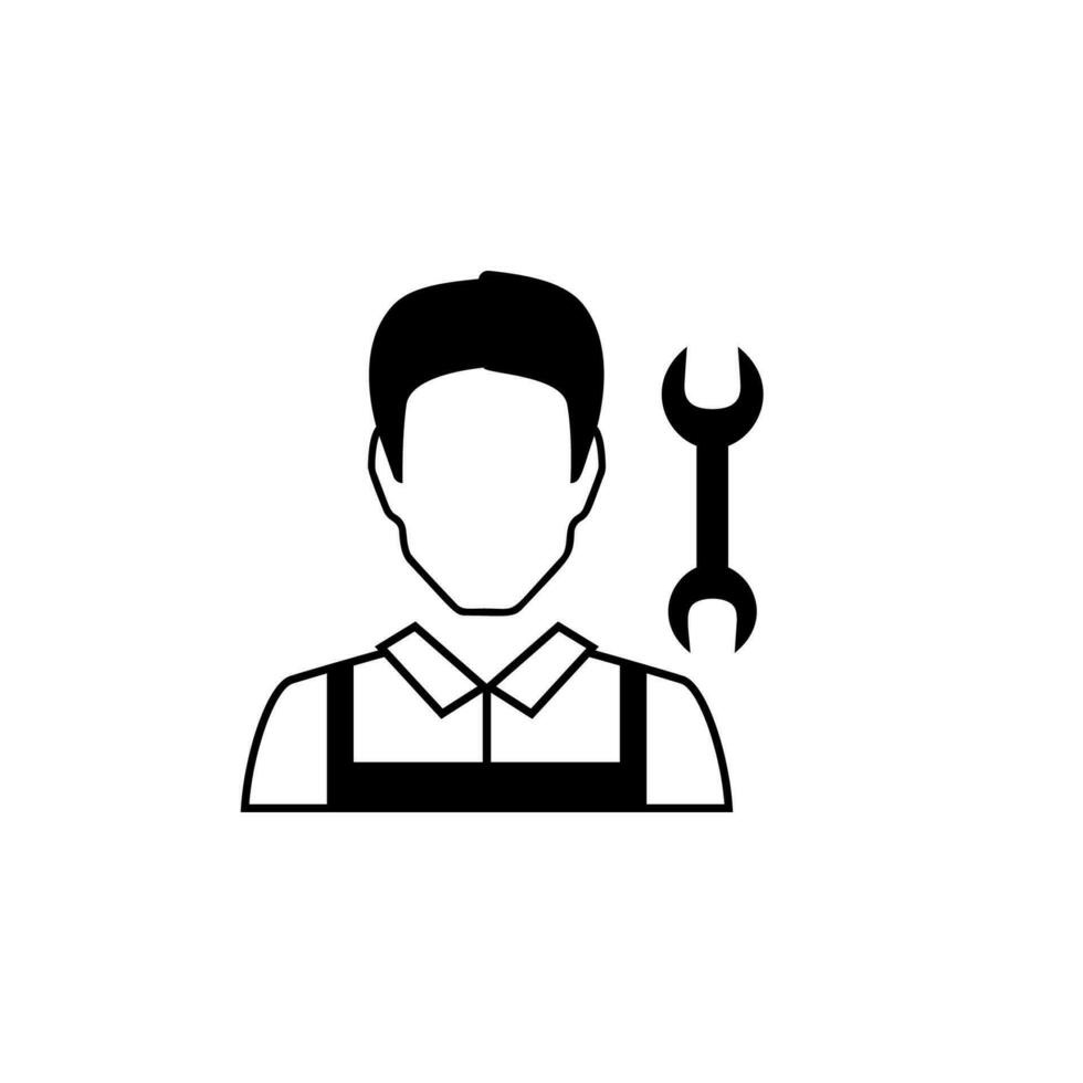 mechanic avatar vector icon illustration
