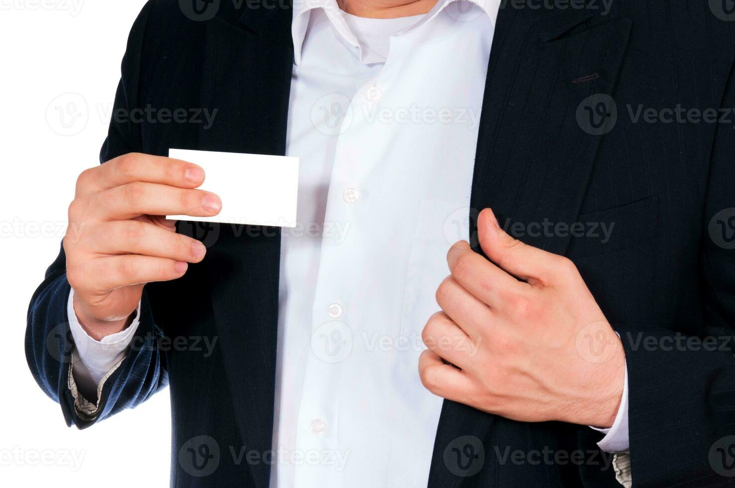 Business card blank photo