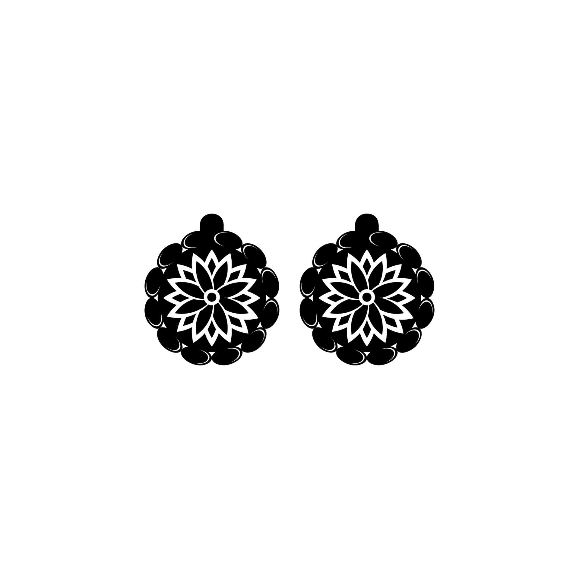 earrings vector icon illustration 23277391 Vector Art at Vecteezy