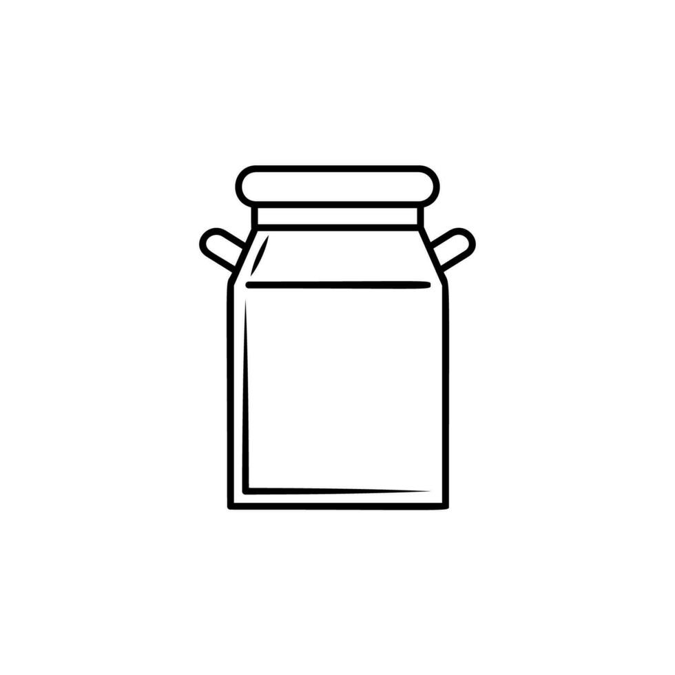 Milk jug vector icon illustration