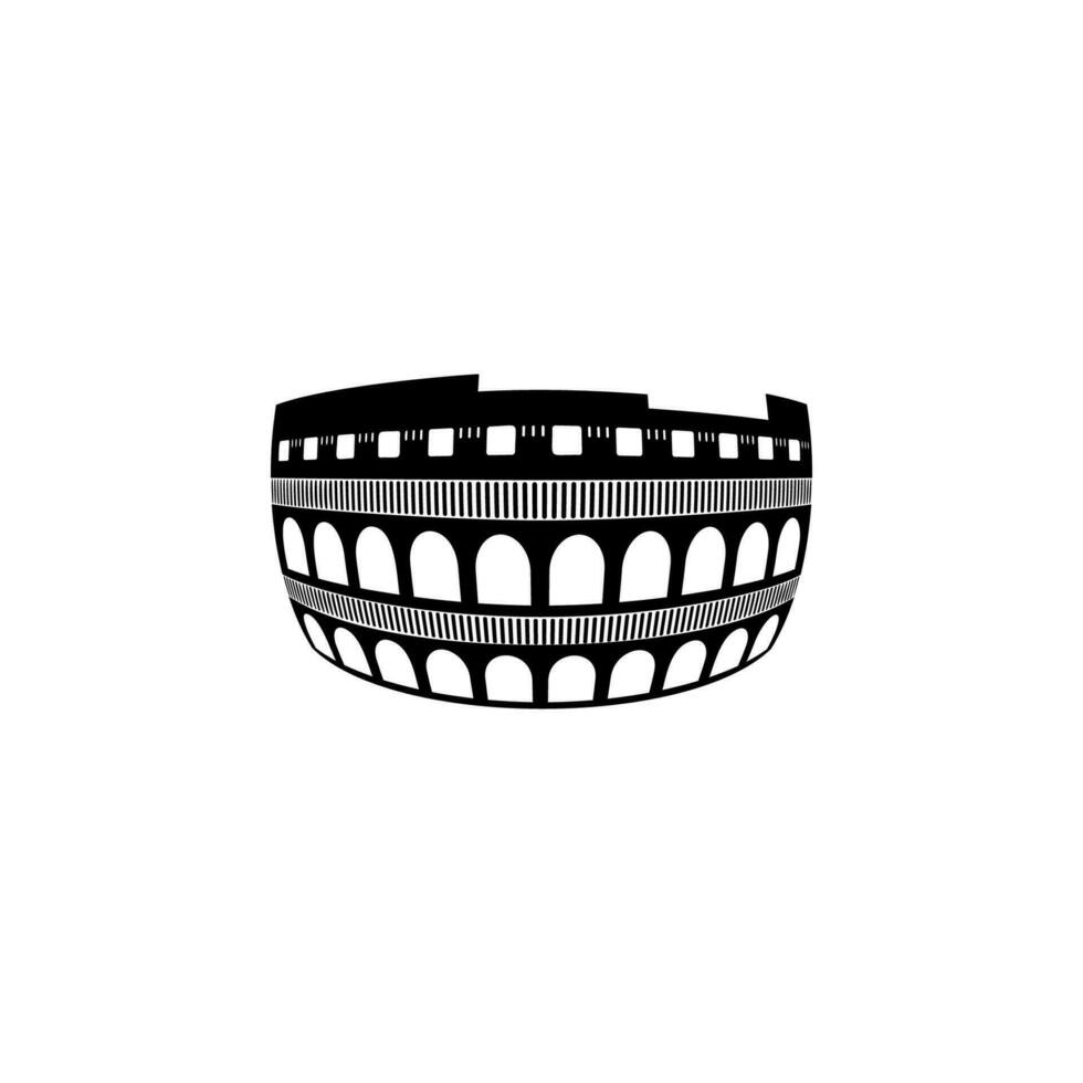 Colosseum vector icon illustration