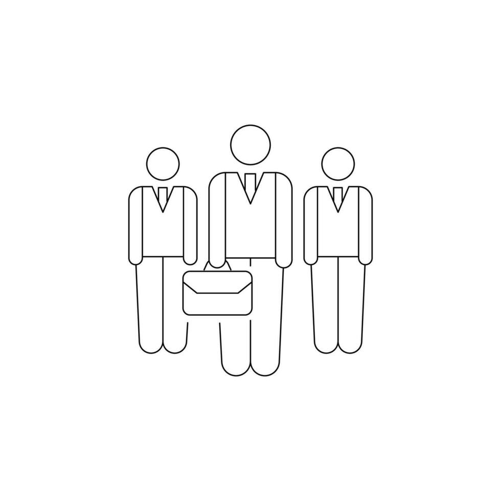 office workers vector icon illustration