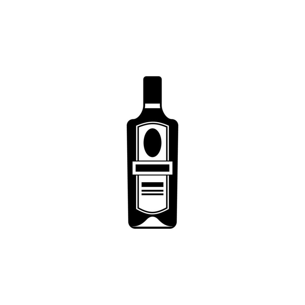 botella de alcohol vector icono ilustración