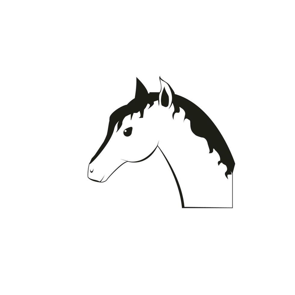 horse vector icon illustration