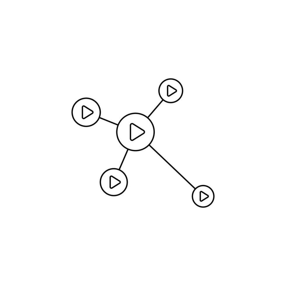 unknown video player vector icon illustration