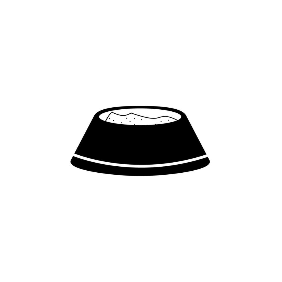 bowl for feed vector icon illustration