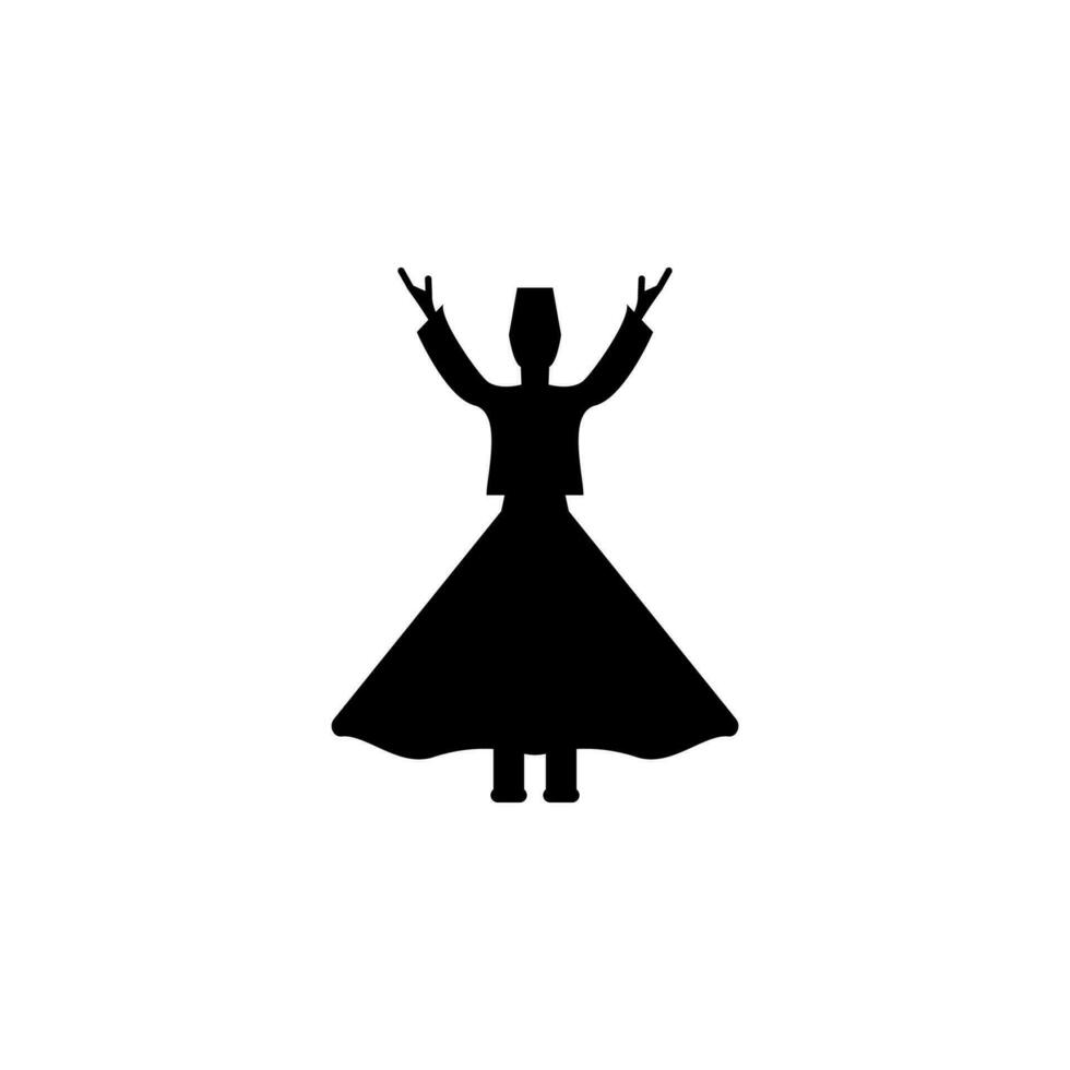 Turkish dances vector icon illustration