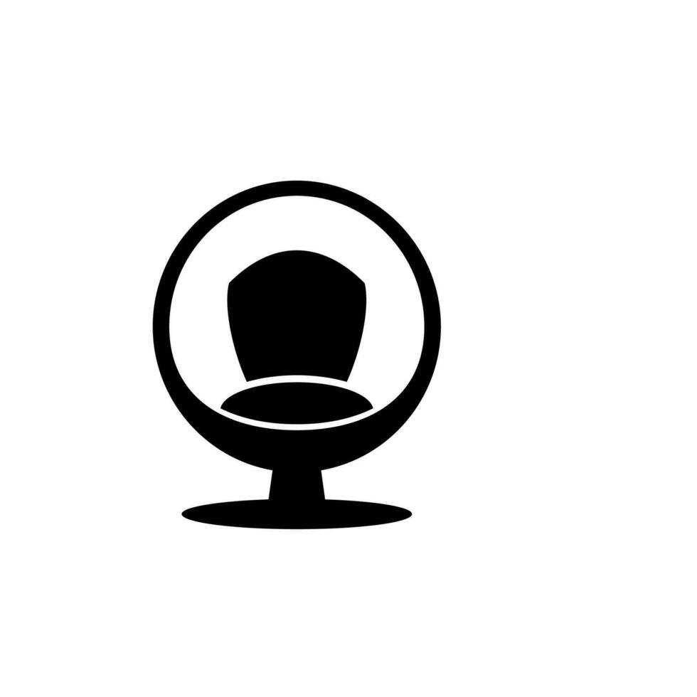 egg chairs vector icon illustration